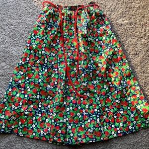 Peter Popovitch long skort strawberries & daisies